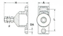 Soporte Motor Tipo A 60 SHA M16 H 125