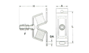 Soporte Motor Tipo E 50 SHA M16 H 148