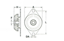 Soporte Motor Tipo F 35 SHA M12 H 41