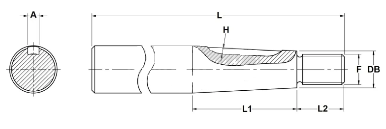 Pack Eje Hélice AISI-329 40-3000 RH