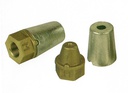 Tuerca con Ánado de Zinc Eje Ø 25 LH Completa M16x1,5
